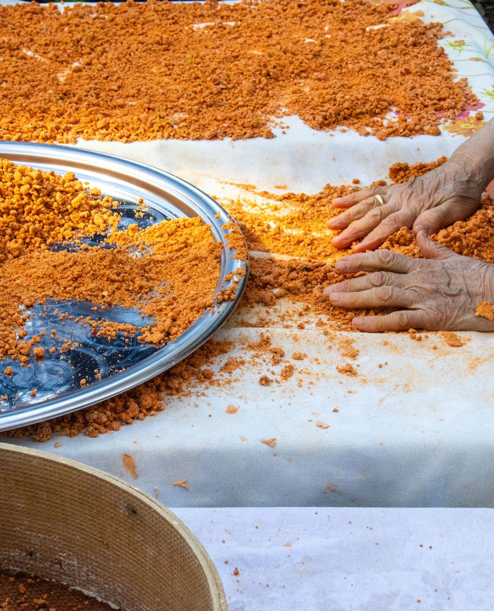 At the preparation table