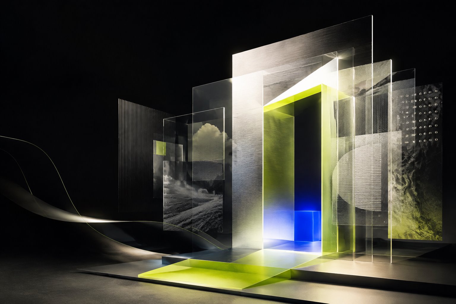 Abstract architectural artwork