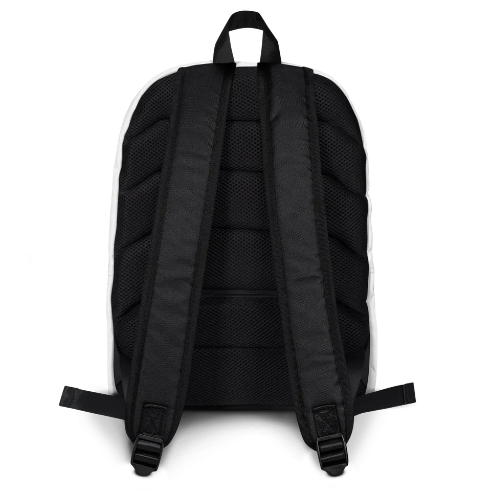 Go Beyond Backpack in White — product, back view
