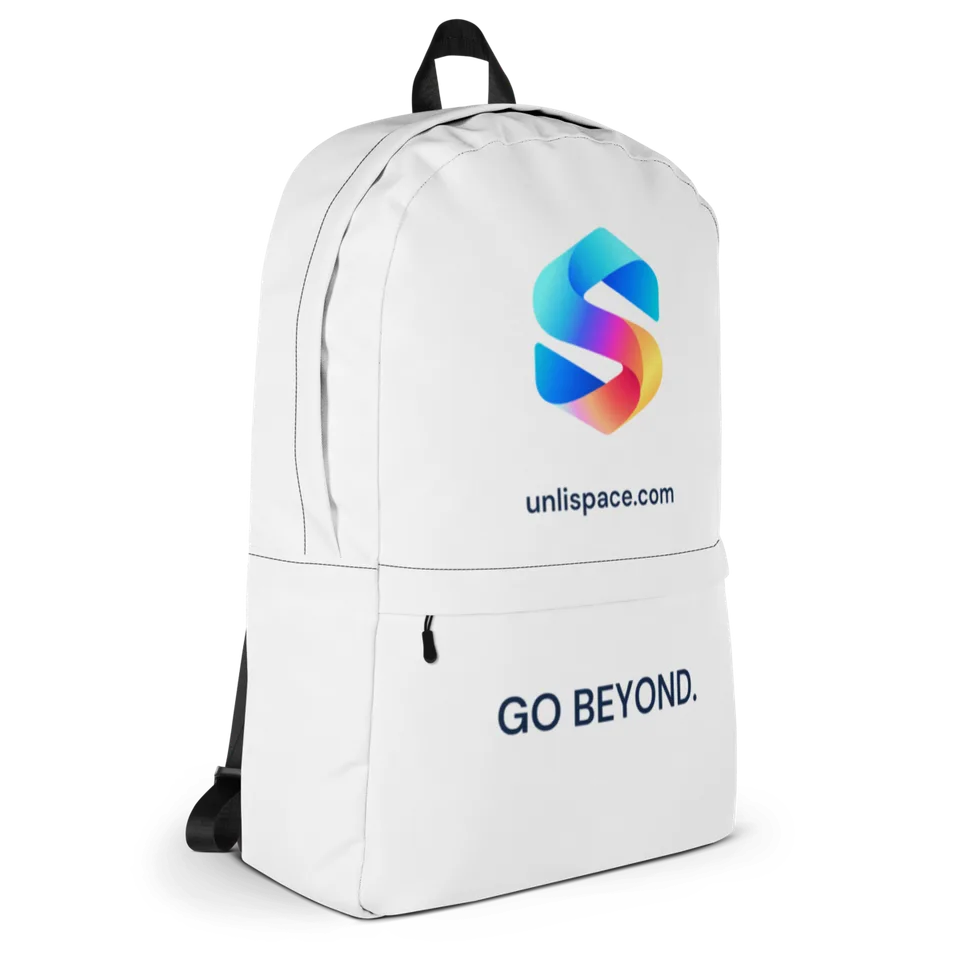 Go Beyond Backpack in White — product, right view
