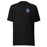 Heart on Shift Tee in Black — product, front view