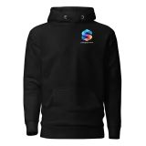 Go Beyond Hoodie in Black — product, front view