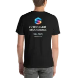 Great Energy Tee in Black — male model, back view