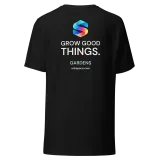 Grow Good Tee in Black — product, back view