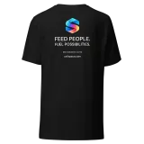 Feed Possibility Tee in Black — product, back view