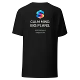 Big Plans Tee in Black — product, back view