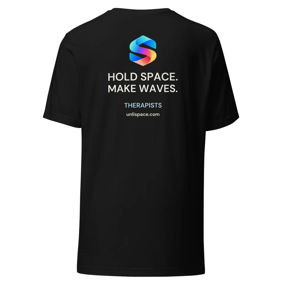 Hold Space Tee in Black — product, back view