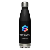 Keep Going Bottle in Black — product, front view