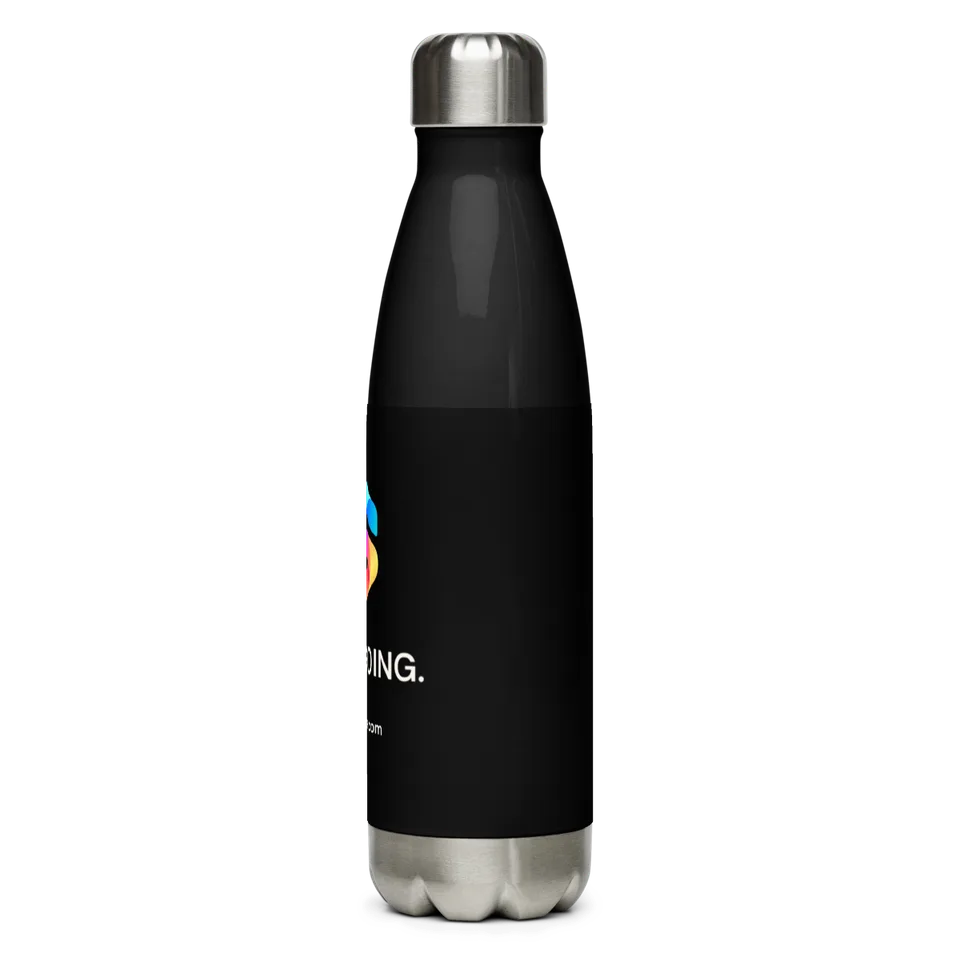 Keep Going Bottle in Black — product, left view