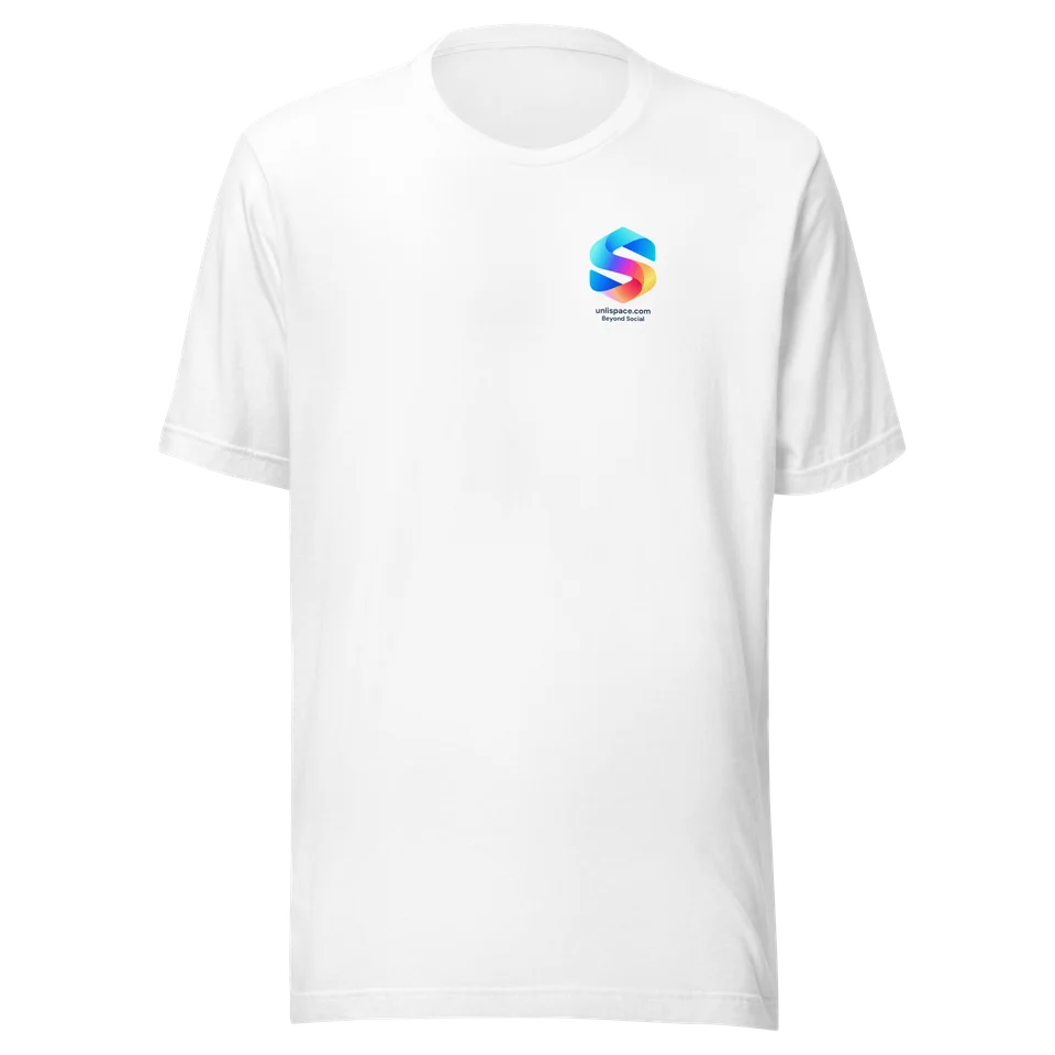 Beyond Social Tee in White — product, front view
